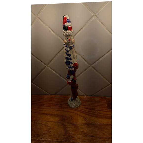 Snowman Collectibles 12" Pencil Red Stocking Figurine‎ - Picture 1 of 7